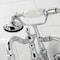 Kingston Brass CA1008T1 3-3/8" Tub Wall Mount Clawfoot Tub Faucet with Hand Shower, Polished Chrome CA1008T1 - alternate 2